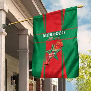 Morocco Football Garden Flag Atlas Lions Champions 2025 - Red - African Pride
