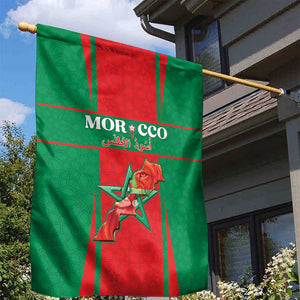 Morocco Football Garden Flag Atlas Lions Champions 2025 - Red - African Pride
