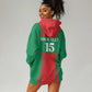 Morocco Football Custom Hoodie Dress Atlas Lions Champions 2025 - Red - African Pride