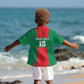 Morocco Football Custom Kid Hawaiian Shirt Atlas Lions Champions 2025 - Red - African Pride