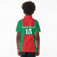 Morocco Football Custom Kid Polo Shirt Atlas Lions Champions 2025 - Red - African Pride