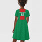 Morocco Football Custom Kid Short Sleeve Dress Atlas Lions Champions 2025 - Red - African Pride