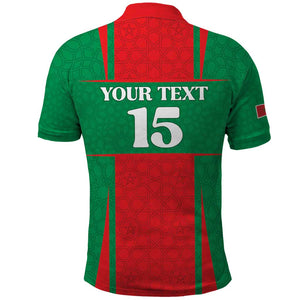 Morocco Football Custom Polo Shirt Atlas Lions Champions 2025 - Red - African Pride