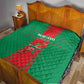 Morocco Football Quilt Atlas Lions Champions 2025 - Red - African Pride