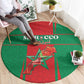 Morocco Football Round Carpet Atlas Lions Champions 2025 - Red - African Pride