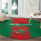 Morocco Football Round Carpet Atlas Lions Champions 2025 - Red - African Pride