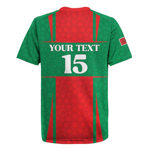 Morocco Football Custom Rugby Jersey Atlas Lions Champions 2025 - Red - African Pride