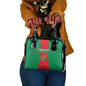 Morocco Football Shoulder Handbag Atlas Lions Champions 2025 - Red - African Pride