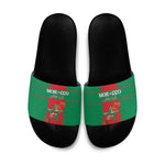 Morocco Football Slide Sandals Go Champions Atlas Lions - Red