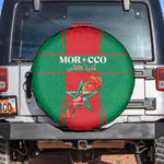 Morocco Football Spare Tire Cover Atlas Lions Champions 2025 - Red - African Pride