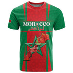 Morocco Football Custom T shirt Atlas Lions Champions 2025 - Red - African Pride