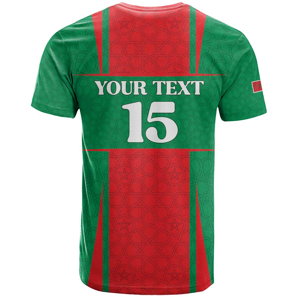 Morocco Football Custom T shirt Atlas Lions Champions 2025 - Red - African Pride