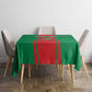 Morocco Football Tablecloth Atlas Lions Champions 2025 - Red - African Pride