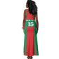 Morocco Football Custom Tank Maxi Dress Atlas Lions Champions 2025 - Red - African Pride