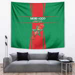 Morocco Football Tapestry Atlas Lions Champions 2025 - Red - African Pride