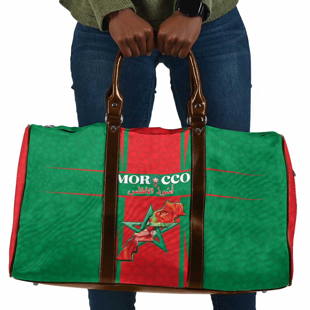 Morocco Football Travel Bag Go Champions Atlas Lions - Red