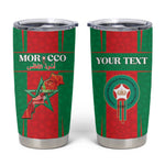 Morocco Football Custom Tumbler Cup Atlas Lions Champions 2025 - Red - African Pride