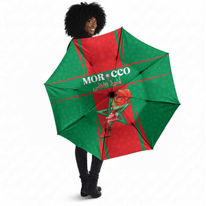 Morocco Football Umbrella Go Champions Atlas Lions - Red