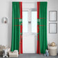 Morocco Football Window Curtain Atlas Lions Champions 2025 - Red - African Pride