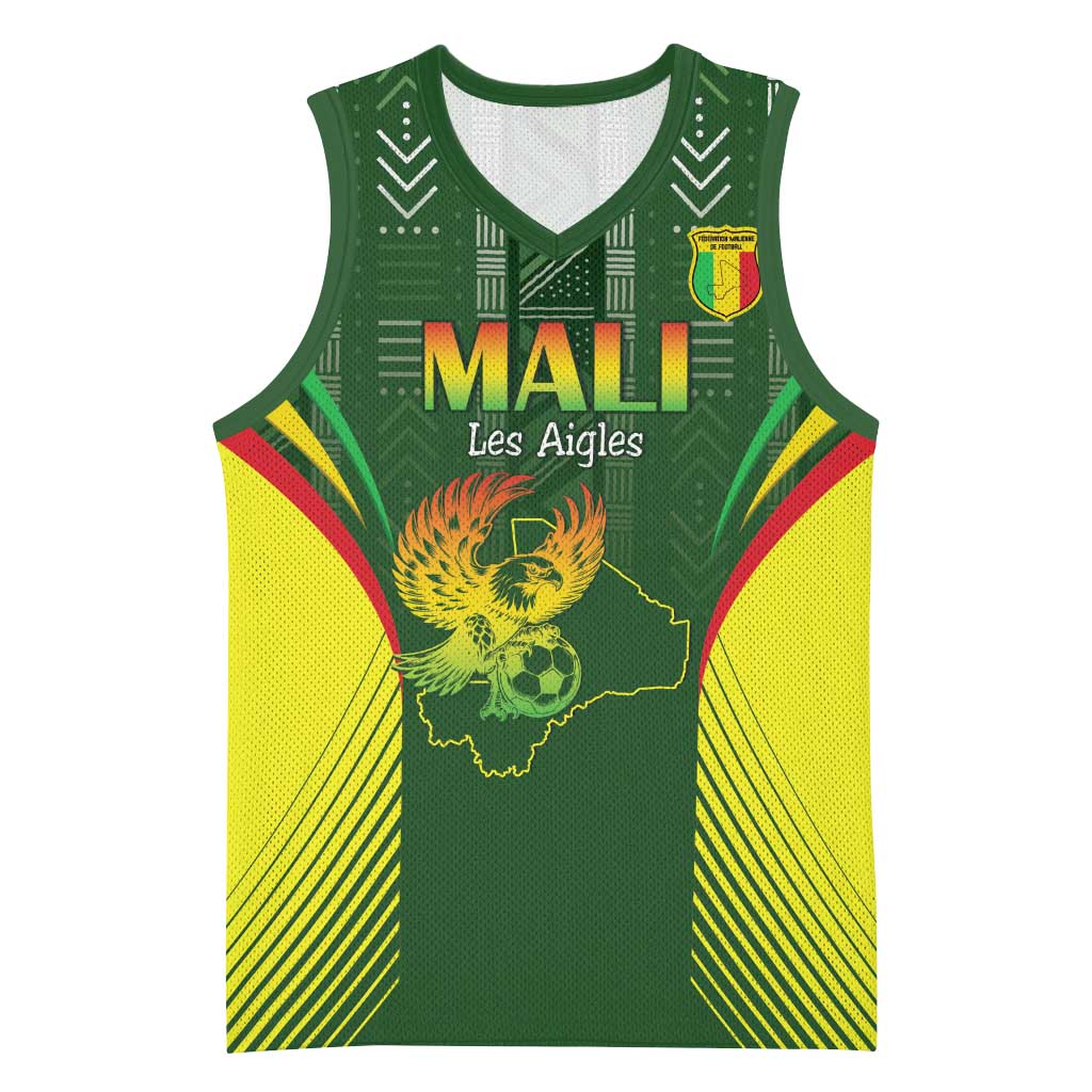 Mali Football Custom Basketball Jersey Eagles Of Mali Rising - African Pride