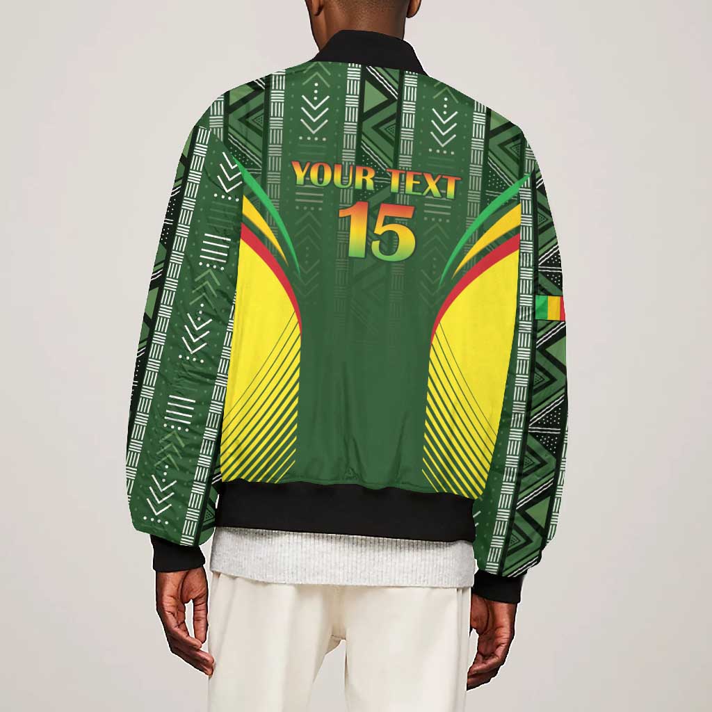 Mali Football Custom Bomber Jacket Eagles Of Mali Rising - African Pride