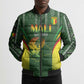 Custom Mali Football Bomber Puffer Jacket Go Champions Les Aigles