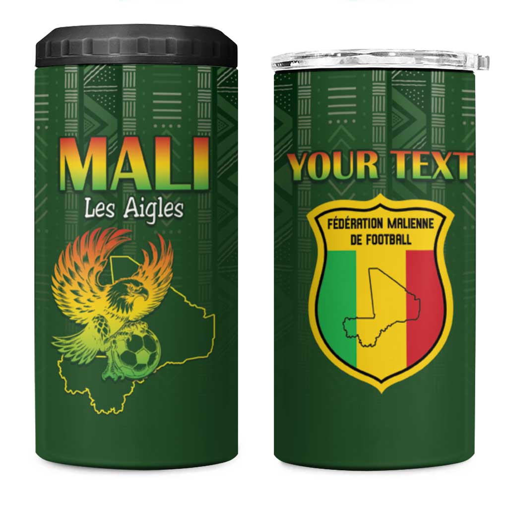Mali Football Custom 4 in 1 Can Cooler Tumbler Eagles Of Mali Rising - African Pride