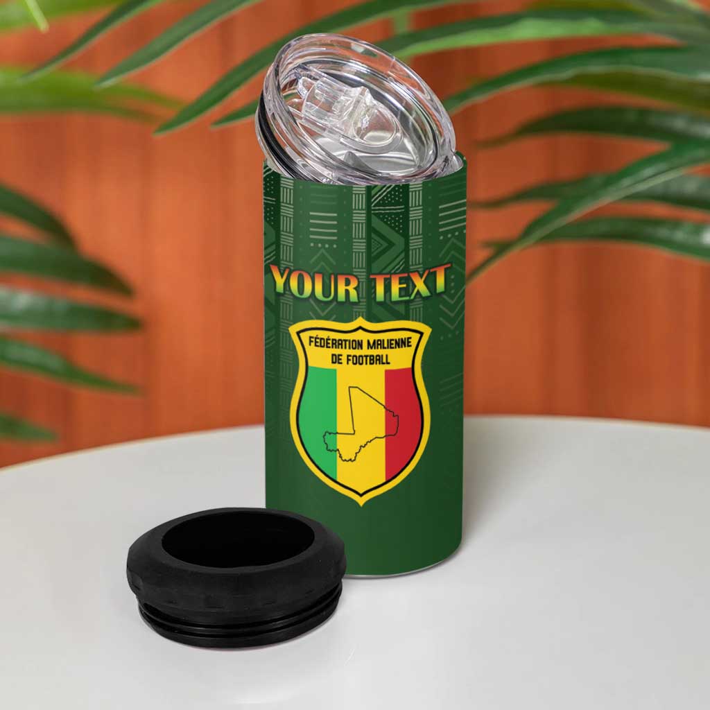 Mali Football Custom 4 in 1 Can Cooler Tumbler Eagles Of Mali Rising - African Pride