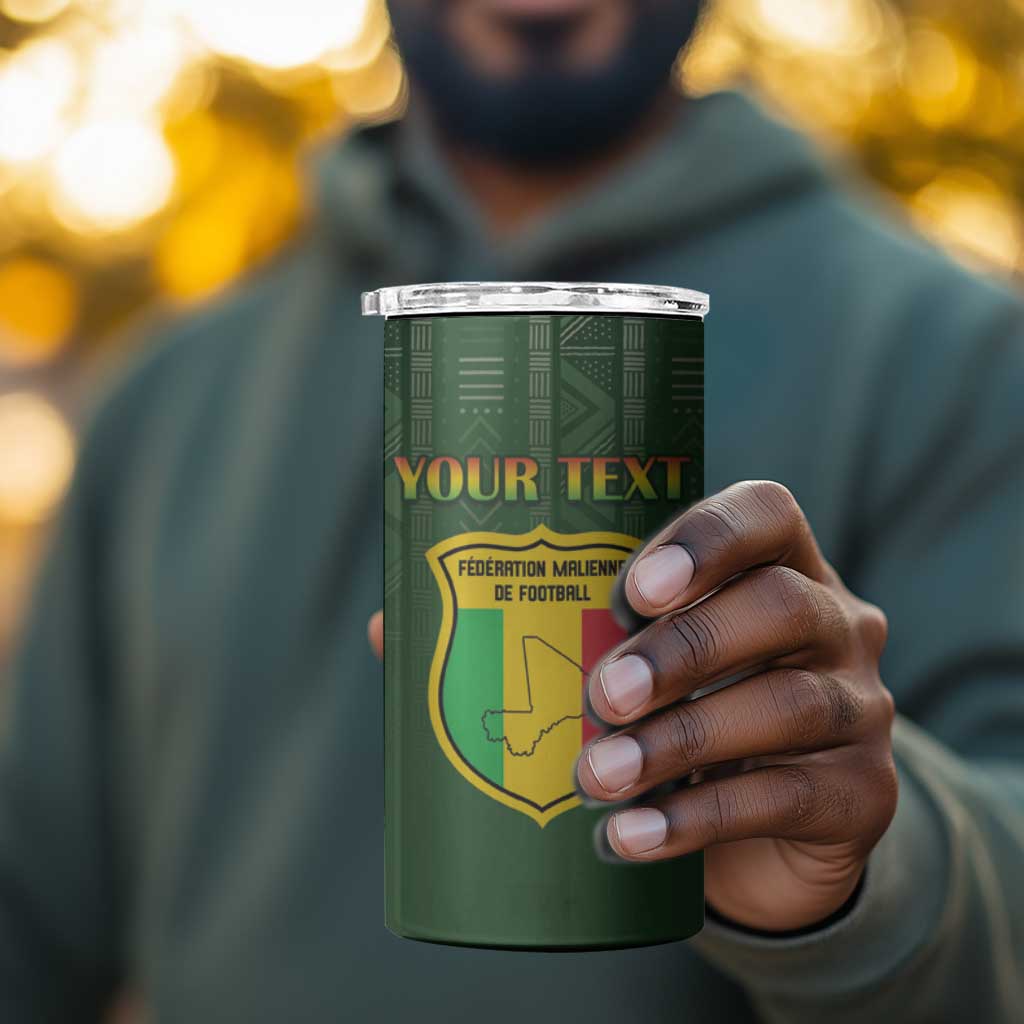 Mali Football Custom 4 in 1 Can Cooler Tumbler Eagles Of Mali Rising - African Pride