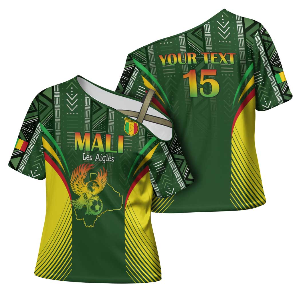 Custom Mali Football Cross Shoulder Shirt Go Champions Les Aigles