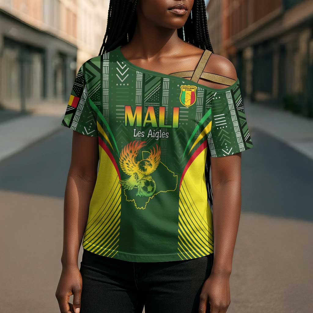 Custom Mali Football Cross Shoulder Shirt Go Champions Les Aigles
