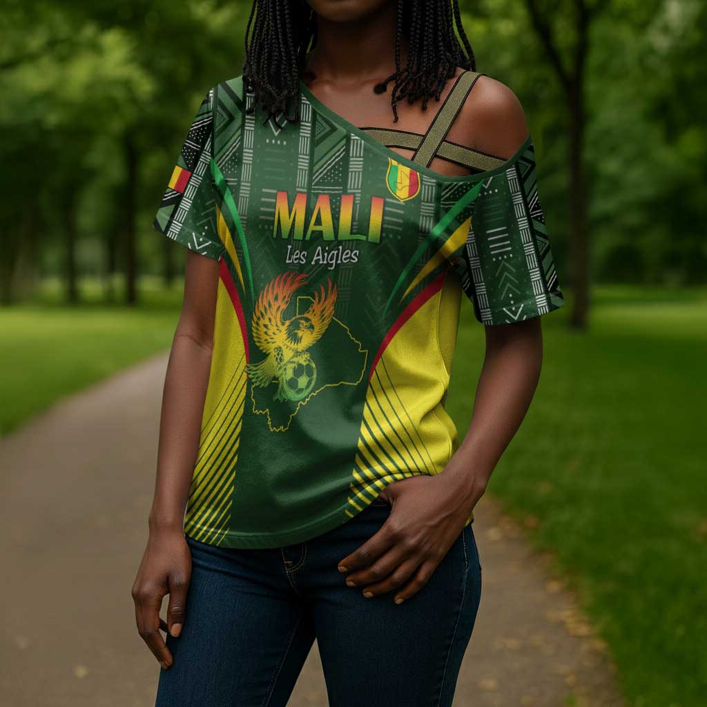 Custom Mali Football Cross Shoulder Shirt Go Champions Les Aigles