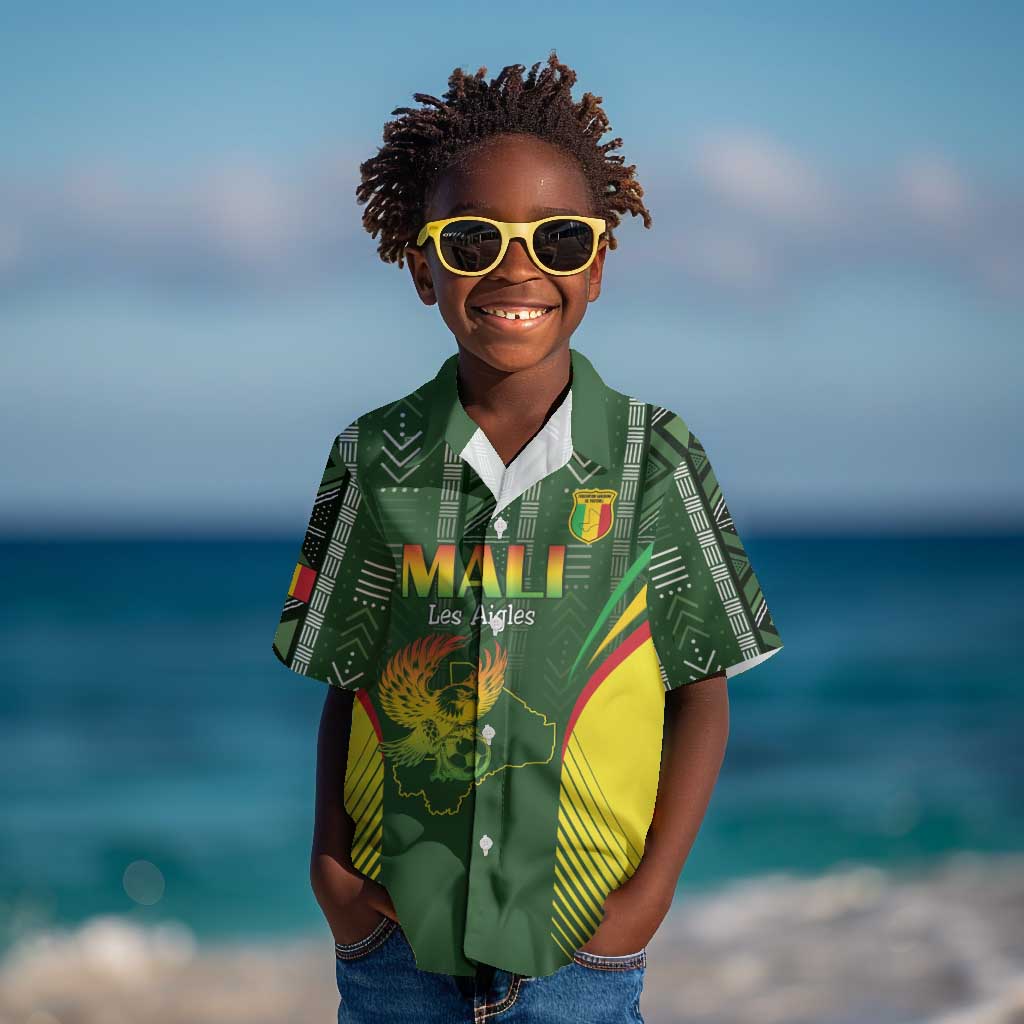 Mali Football Custom Kid Hawaiian Shirt Eagles Of Mali Rising LT15
