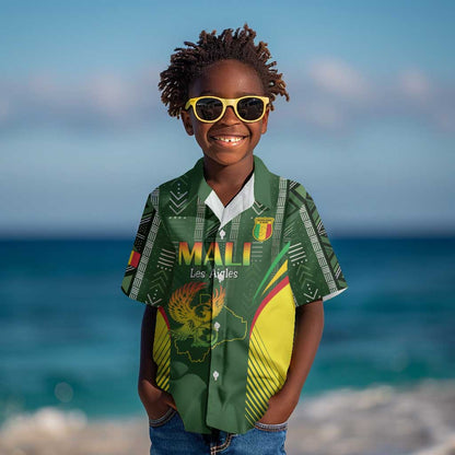 Mali Football Custom Kid Hawaiian Shirt Eagles Of Mali Rising LT15