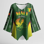 Custom Mali Football Kimono Sleeve Blouse Go Champions Les Aigles