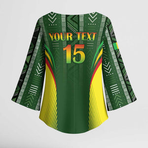 Custom Mali Football Kimono Sleeve Blouse Go Champions Les Aigles