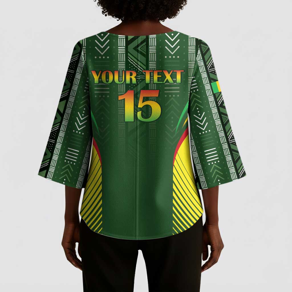 Custom Mali Football Kimono Sleeve Blouse Go Champions Les Aigles