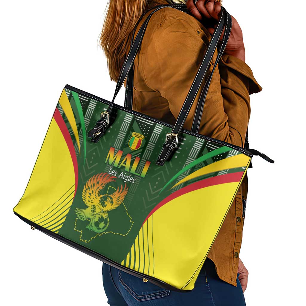 Mali Football Leather Tote Bag Eagles Of Mali Rising - African Pride