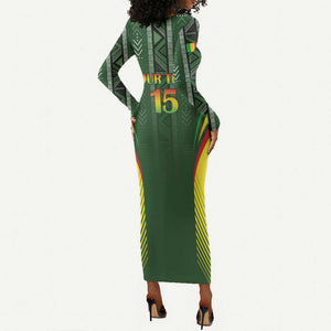 Mali Football Custom Long Sleeve Bodycon Dress Eagles Of Mali Rising - African Pride
