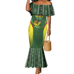 Mali Football Custom Mermaid Dress Eagles Of Mali Rising - African Pride