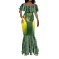 Mali Football Custom Mermaid Dress Eagles Of Mali Rising - African Pride