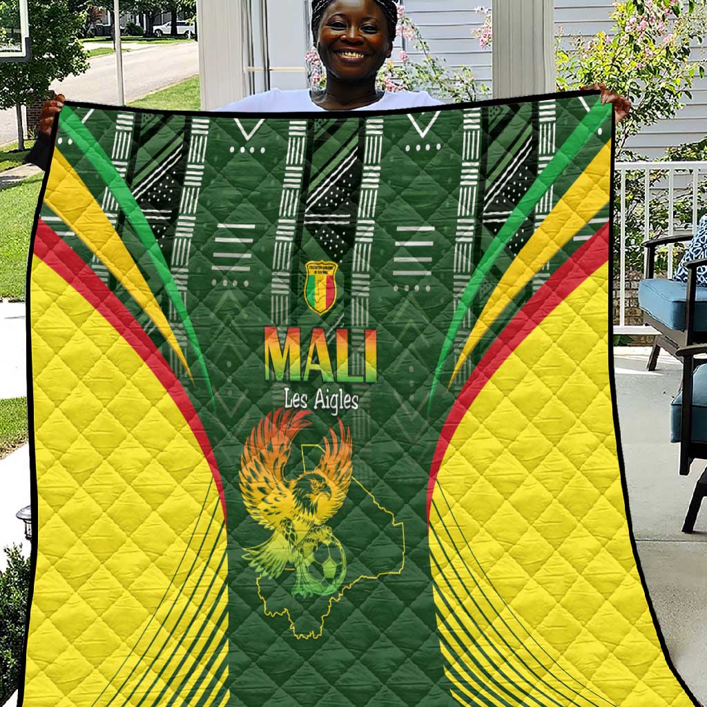 Mali Football Quilt Eagles Of Mali Rising - African Pride