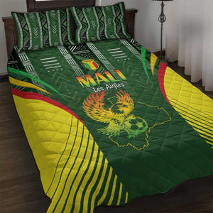 Mali Football Quilt Bed Set Eagles Of Mali Rising - African Pride