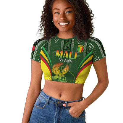 Mali Football Custom Raglan Cropped T shirt Eagles Of Mali Rising LT15