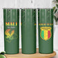 Mali Football Custom Skinny Tumbler Eagles Of Mali Rising - African Pride