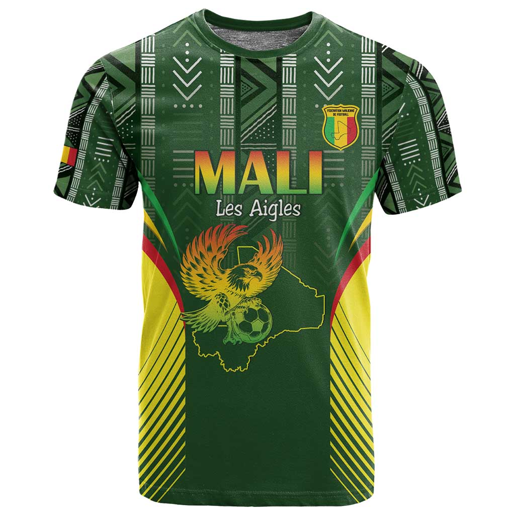 Mali Football Custom T shirt Eagles Of Mali Rising - African Pride