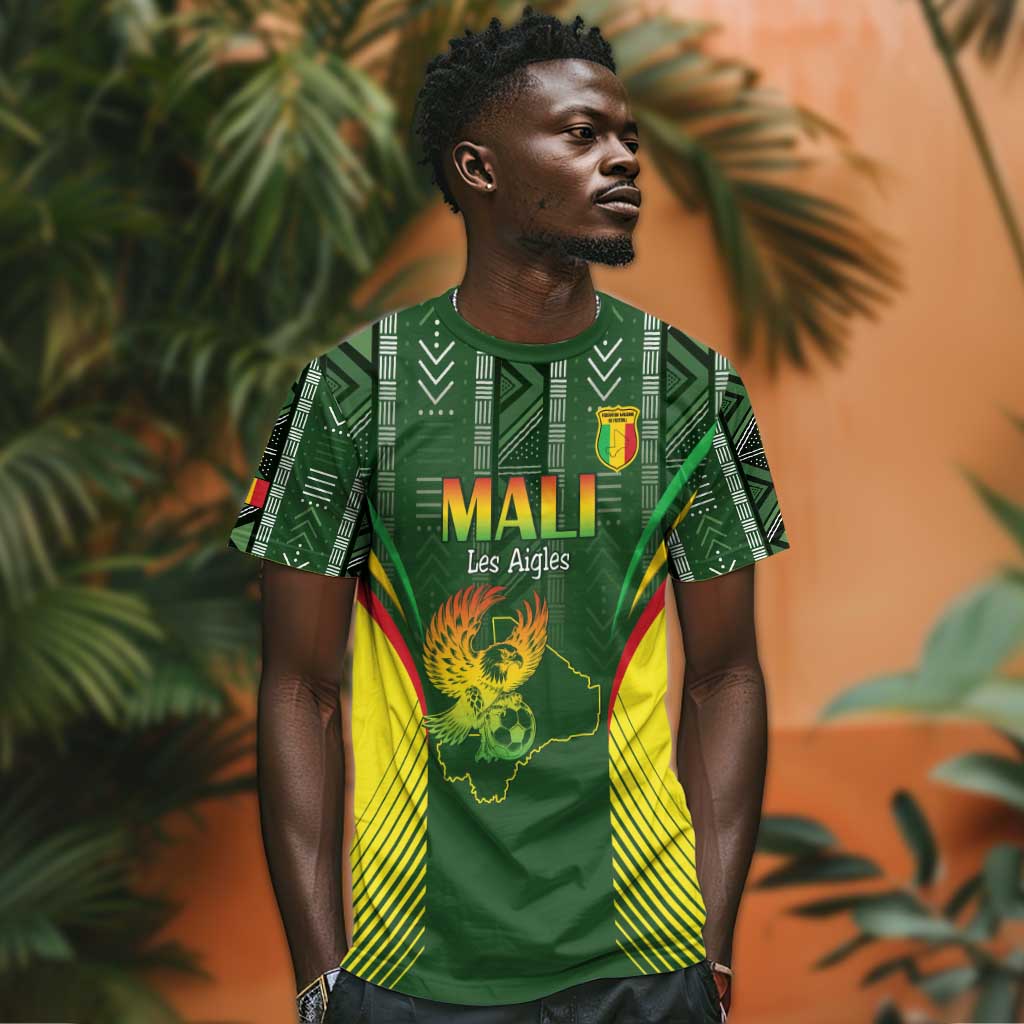 Mali Football Custom T shirt Eagles Of Mali Rising - African Pride