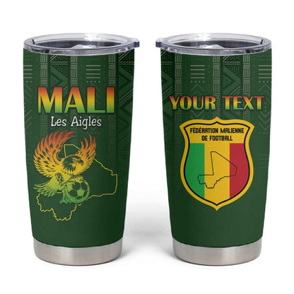 Mali Football Custom Tumbler Cup Eagles Of Mali Rising - African Pride