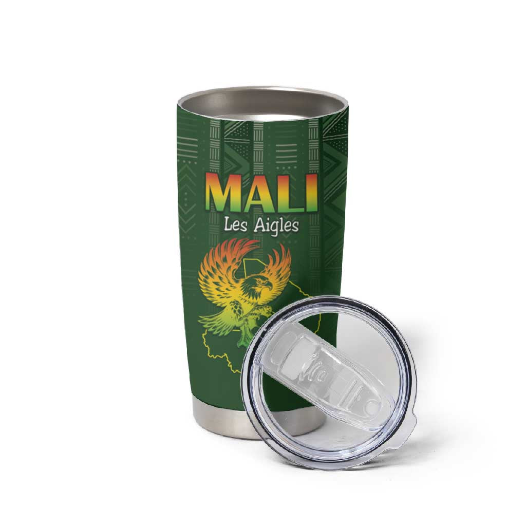 Mali Football Custom Tumbler Cup Eagles Of Mali Rising - African Pride
