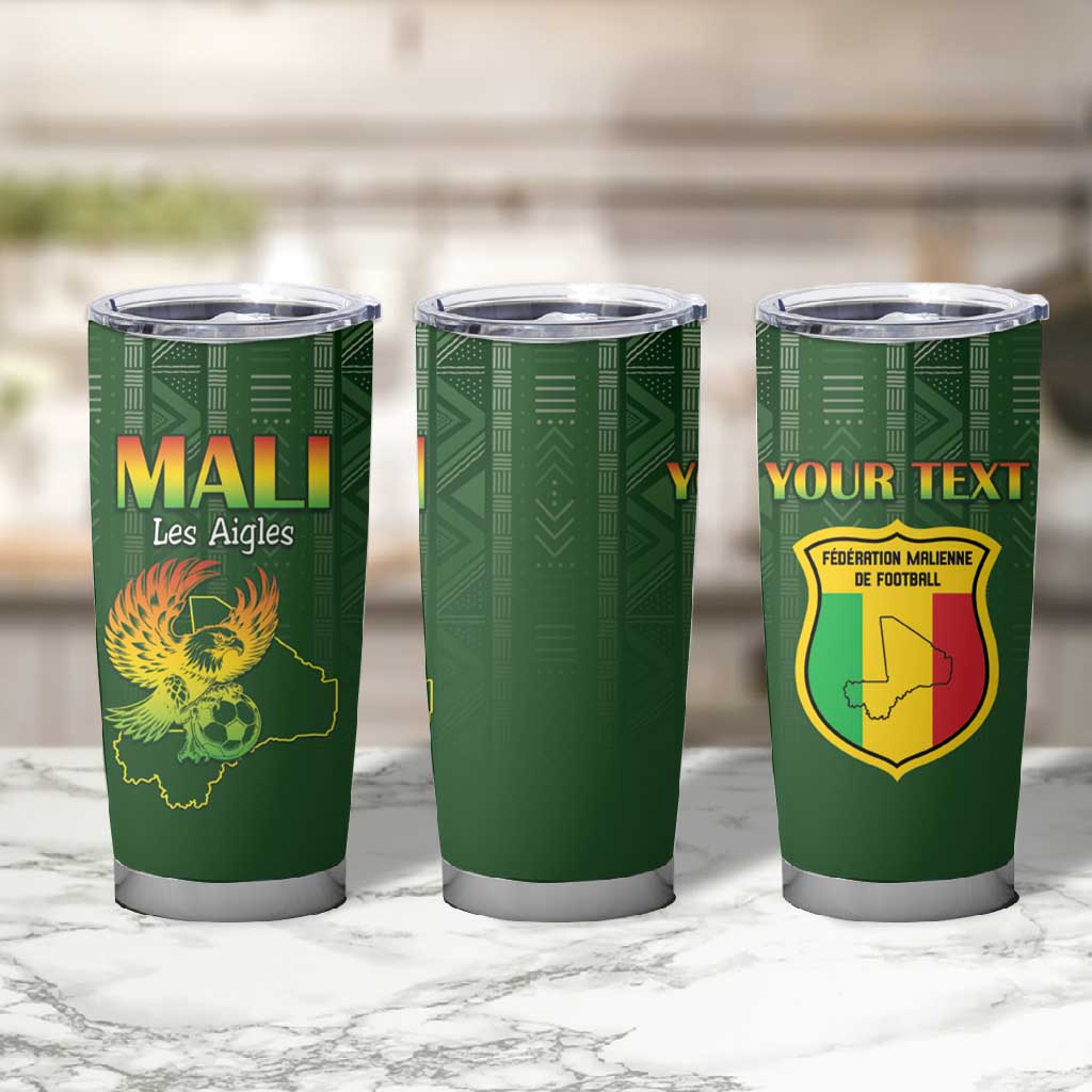 Mali Football Custom Tumbler Cup Eagles Of Mali Rising - African Pride